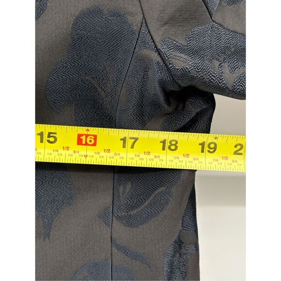 Eileen Fisher Blazer Jacket Open‎ Women Size Small Black 3/4 Sleeve - Picture 8 of 9